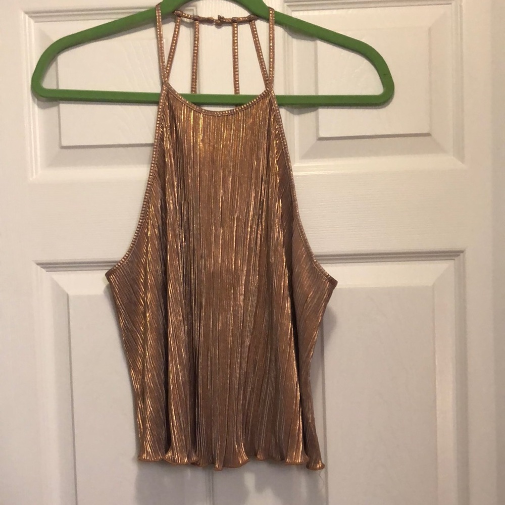 Shimmery Gold Top
